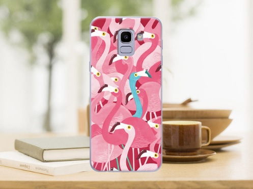 pink flamingo telefoonhoesje
